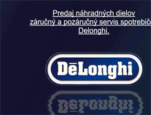 Tablet Screenshot of delonghiservis.sk